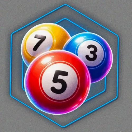 Numbered bingo balls