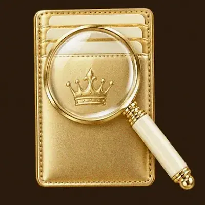 Wallet and magnifier — Cashmo