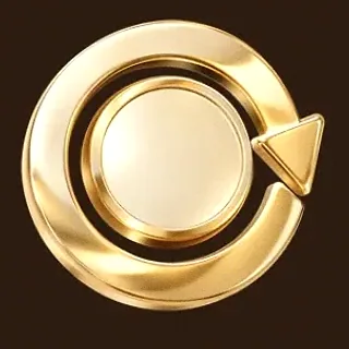Gold circular arrow — Cashmo