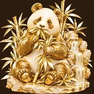 Panda eating bamboo — Cashmo